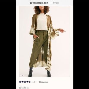 Free People oversized kimono
